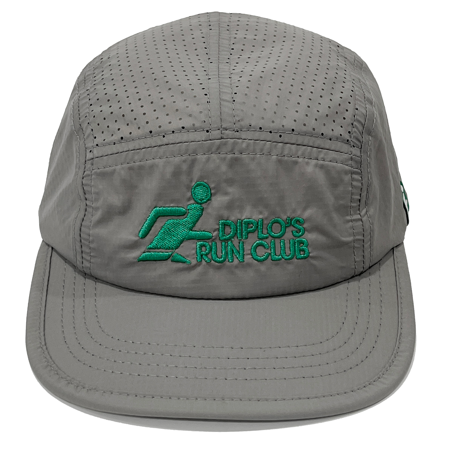 Diplo's Run Club Running Man Gray & Green Runners Cap