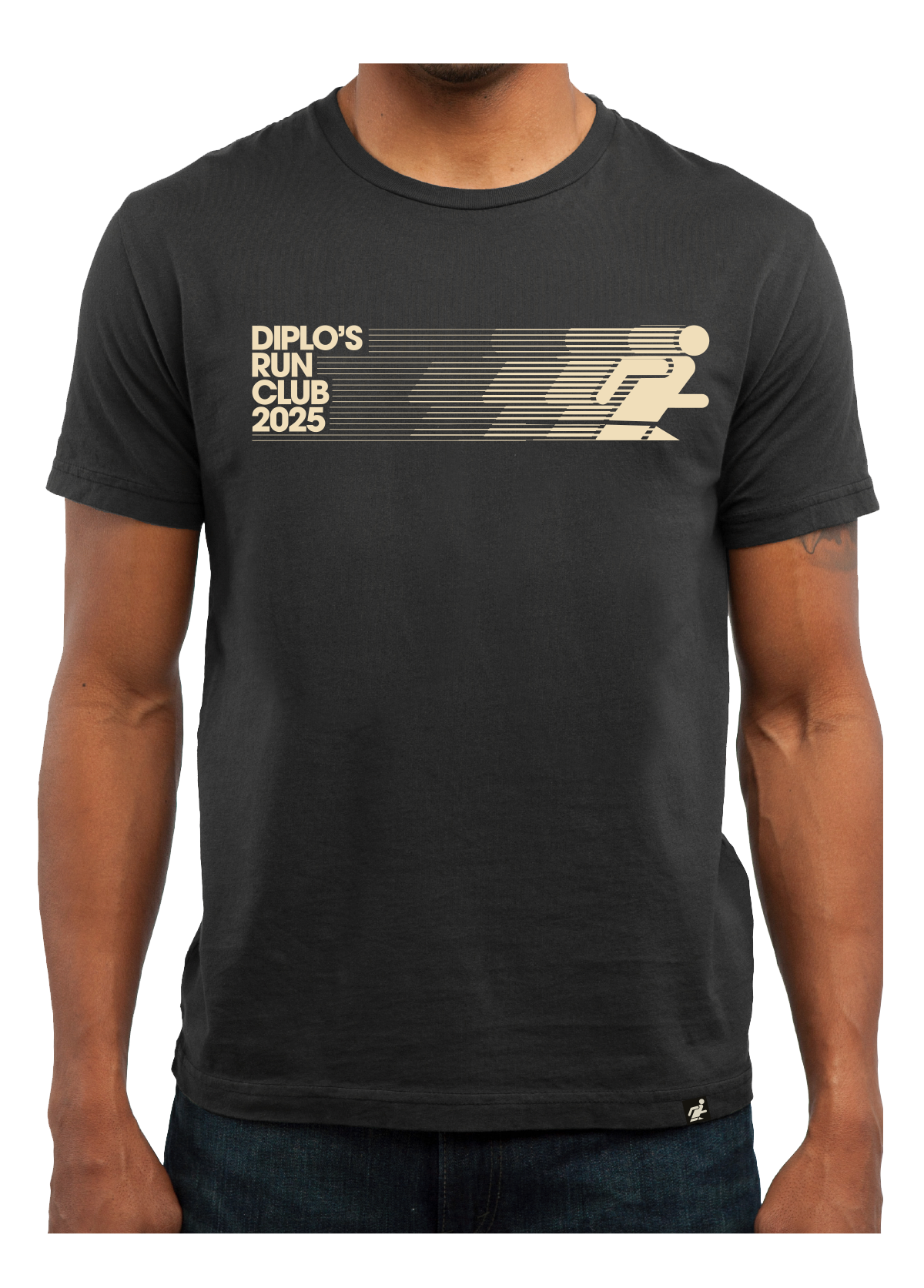 Diplo's Run Club Black Stripes Tee