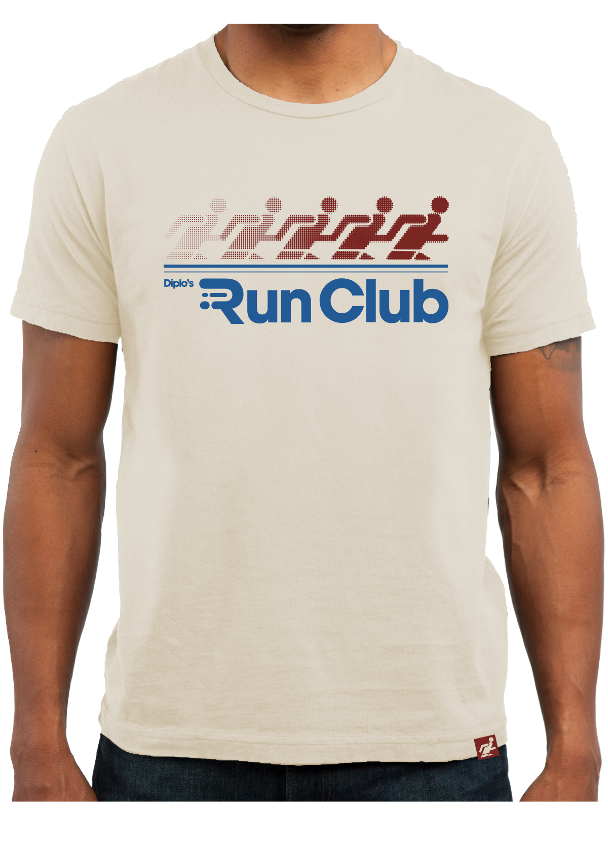 Diplo's Run Club Running Men Cream Tee