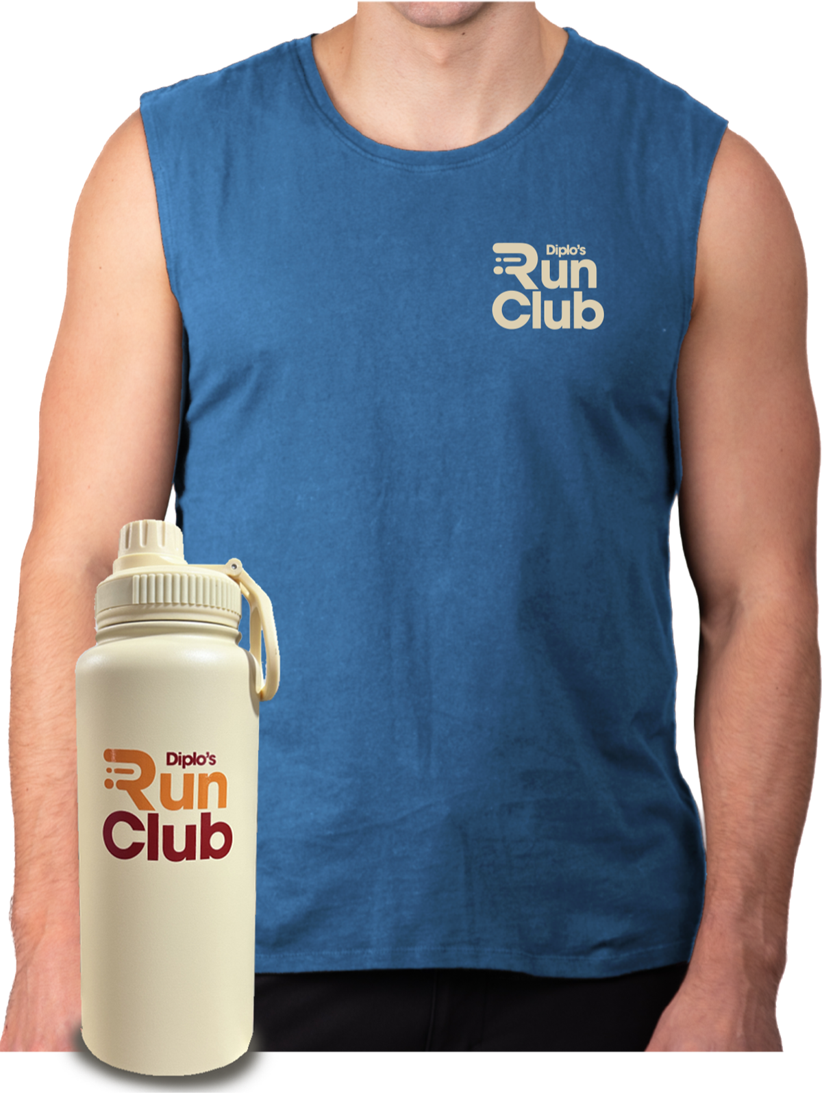 Men’s Running Tank + Water Bottle Bundle