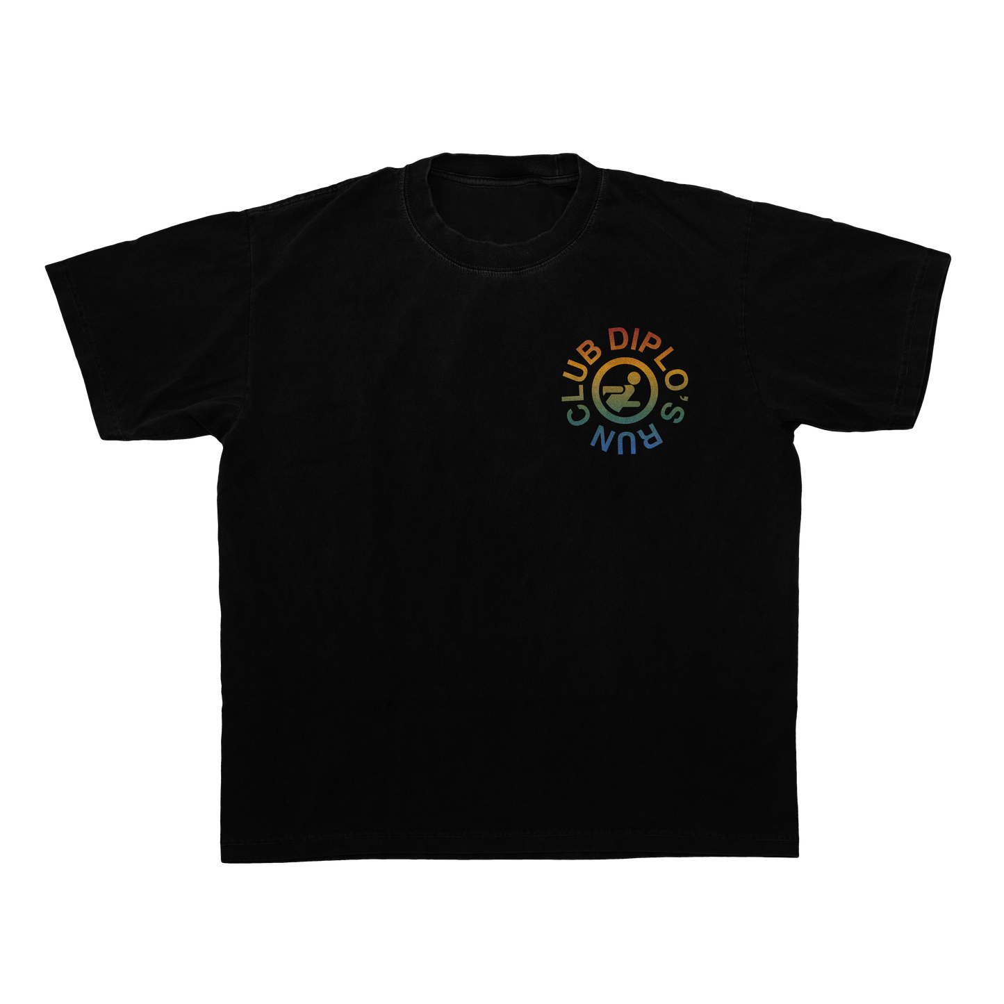 Diplo's Run Club Heavyweight Black Circle Cities Tee