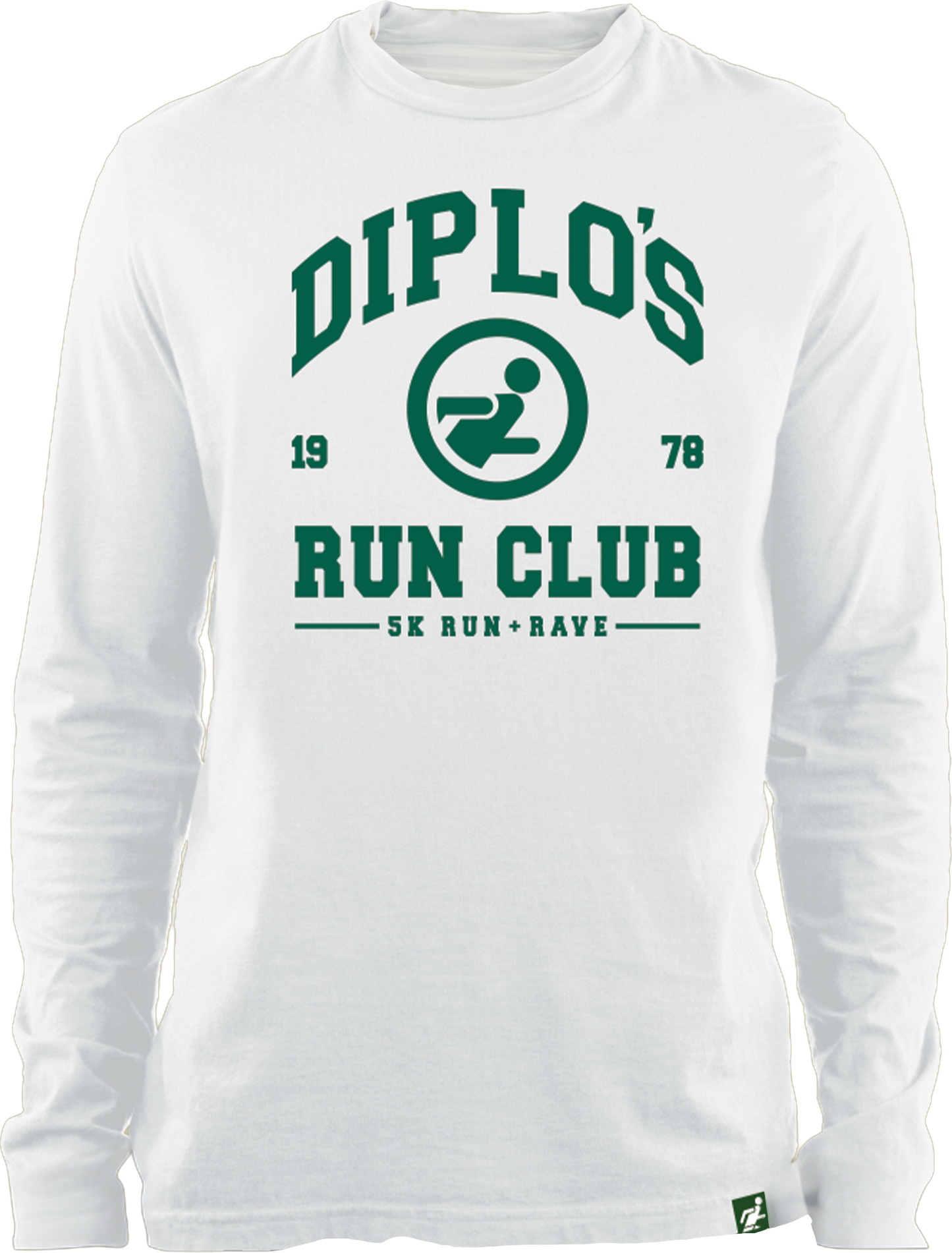 Diplo's Run Club White Varsity Longsleeve