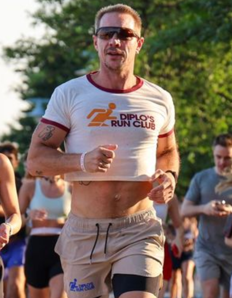 Diplo's Run Club Unisex Run Club Crop Ringer