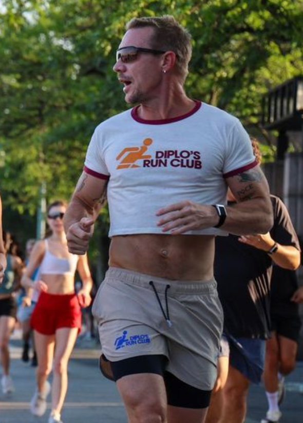 Diplo's Run Club Unisex Run Club Crop Ringer