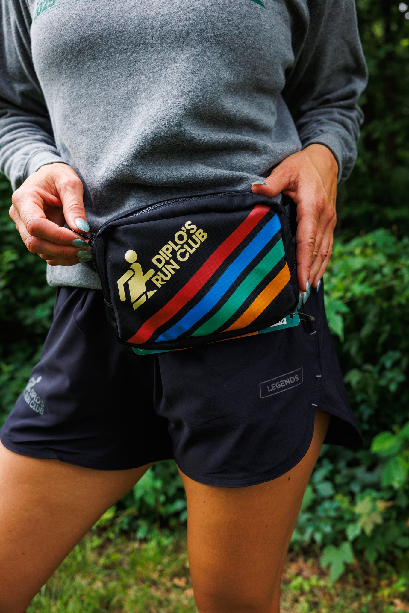 Diplo's Run Club Black Sling Bag
