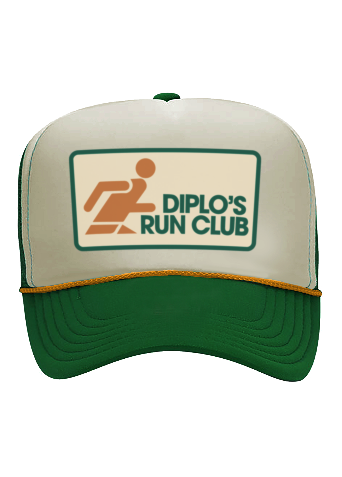 Diplo's Run Club Running Man Green Trucker Hat