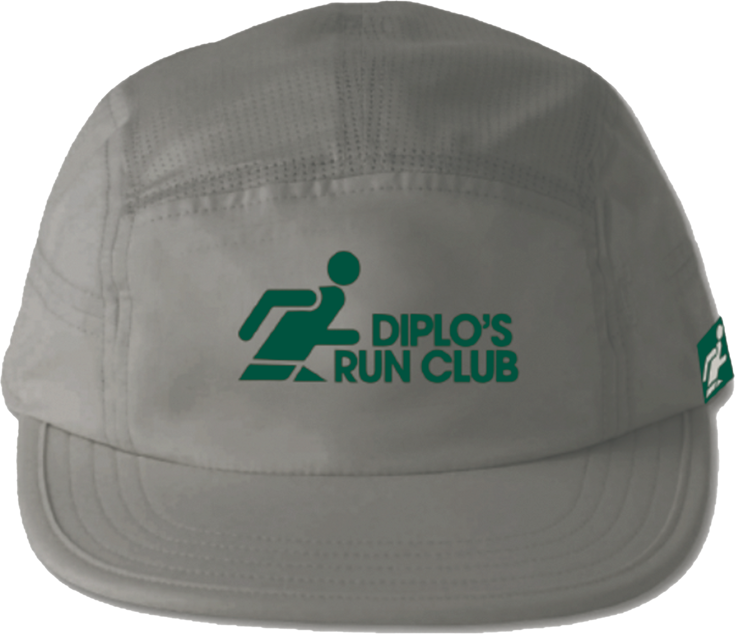 Diplo's Run Club Running Man Gray & Green Runners Cap