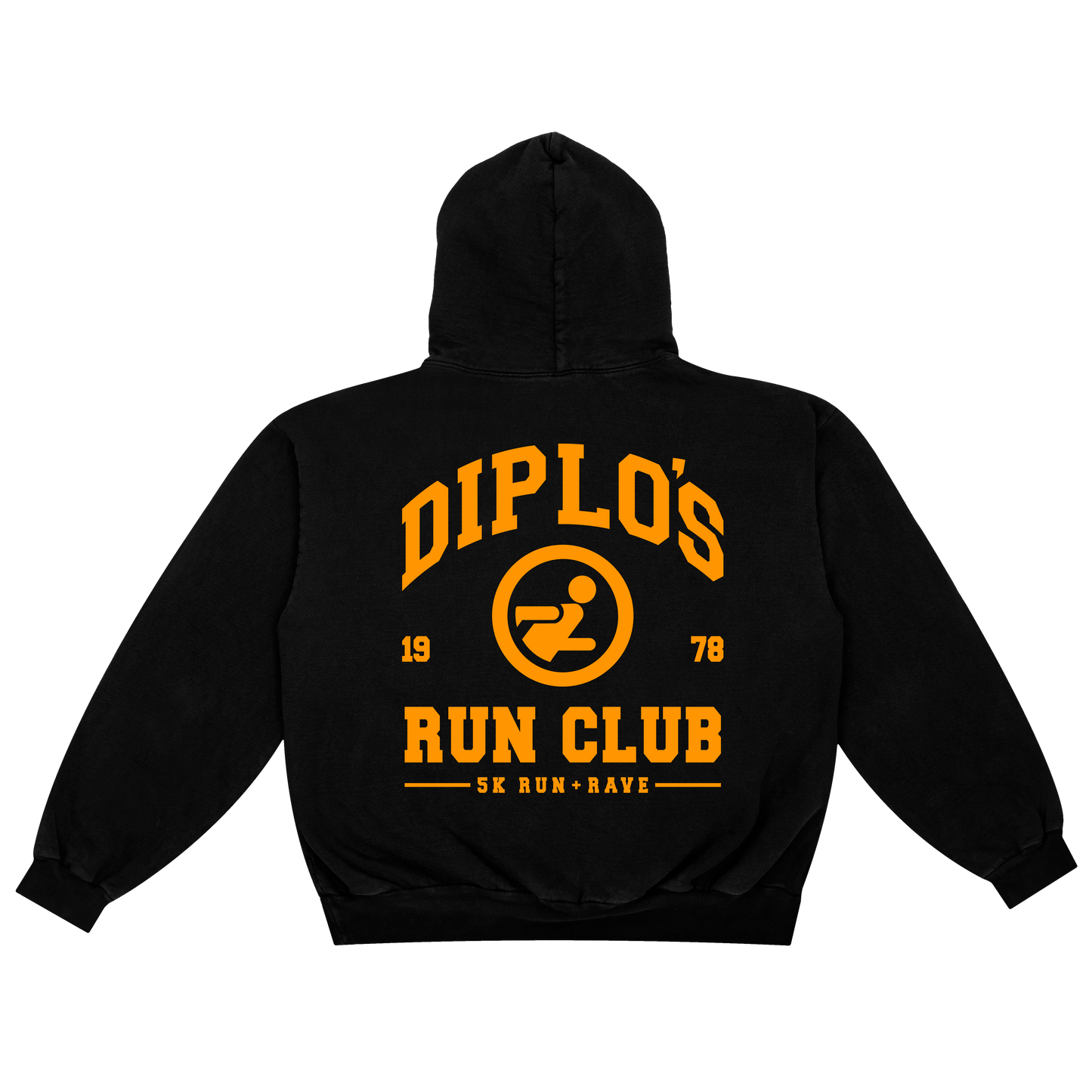 Diplo’s Run Club Black Varsity Heavyweight Hoodie