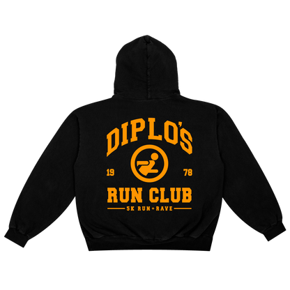Diplo’s Run Club Black Varsity Heavyweight Hoodie
