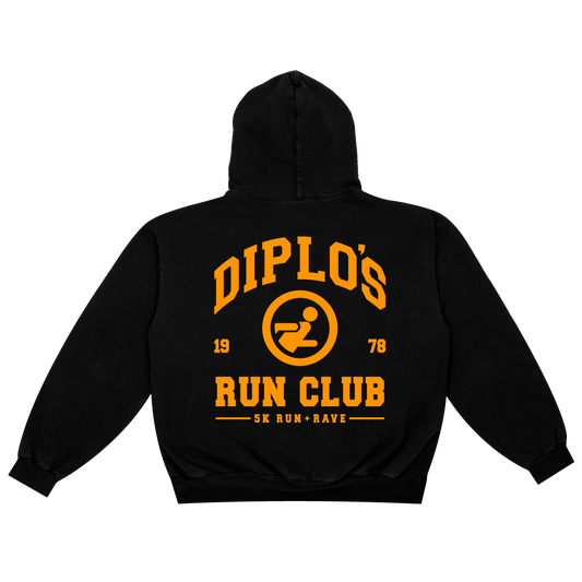 Diplo’s Run Club Black Varsity Heavyweight Hoodie