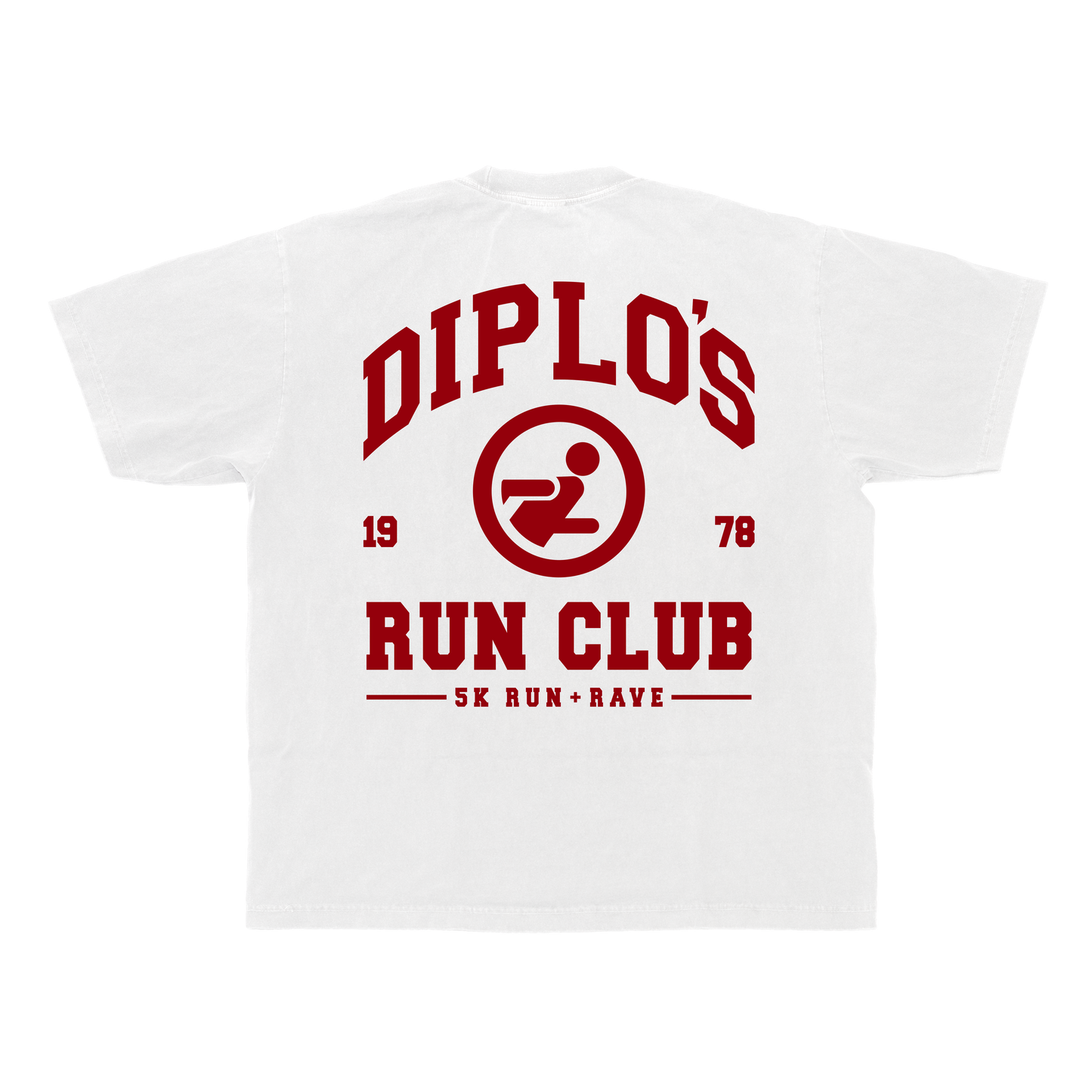 Diplo's Run Club White Varsity Tee