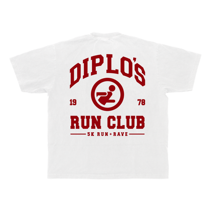 Diplo's Run Club White Varsity Tee