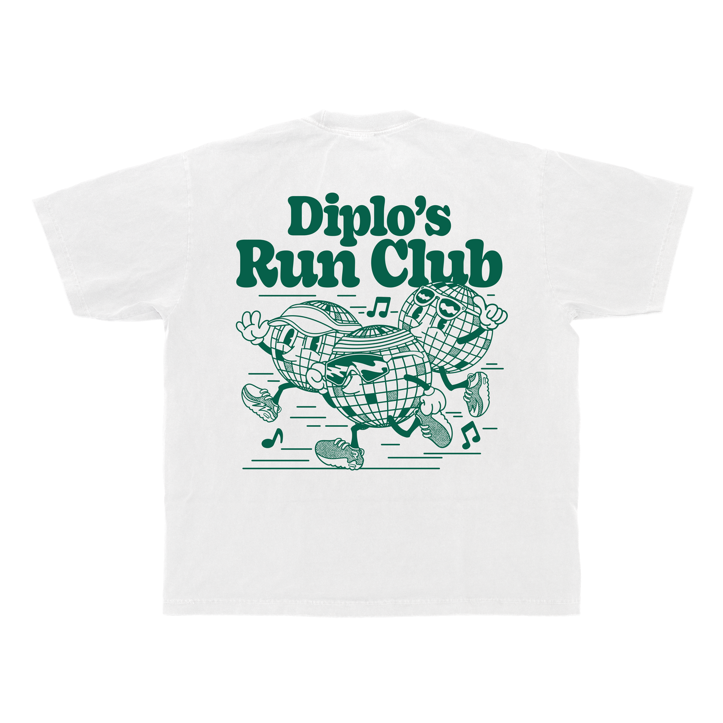 Diplo's Run Club White Disco Ball Tee