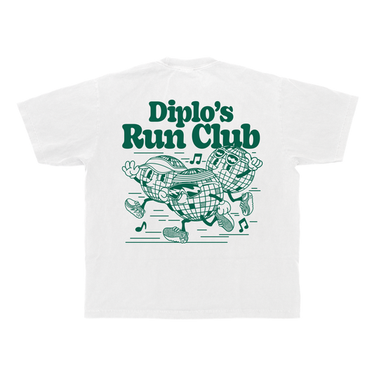 Diplo's Run Club White Disco Ball Tee