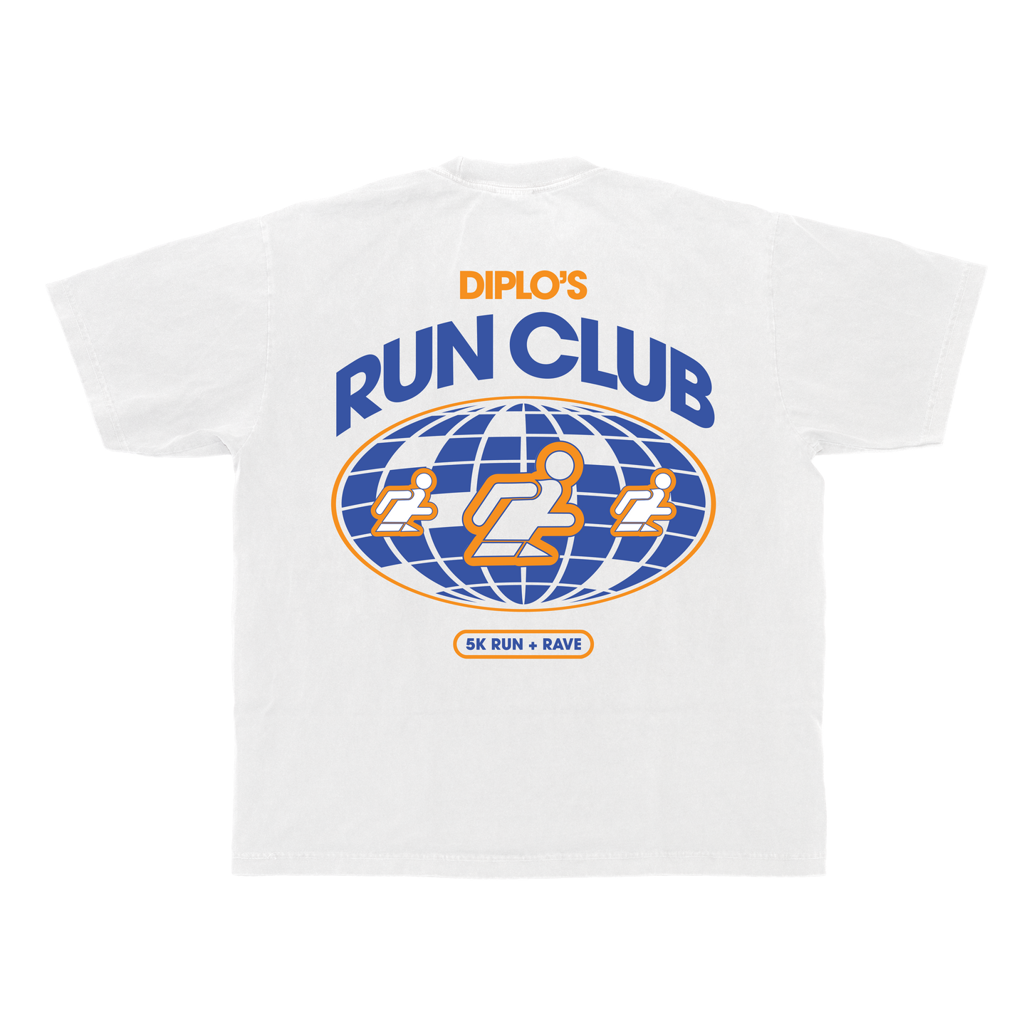 Diplo's Run Club White Globe Tee