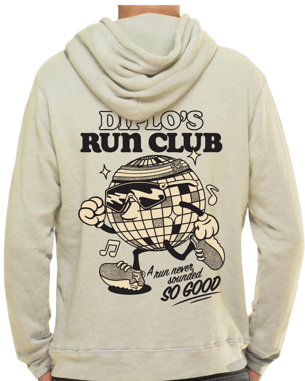 Diplo’s Run Club Cream Disco Ball Heavyweight Hoodie