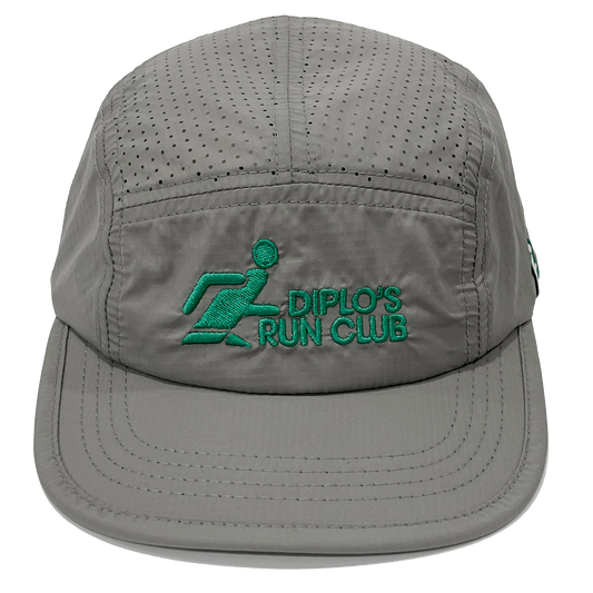 Diplo's Run Club Running Man Gray & Green Runners Cap