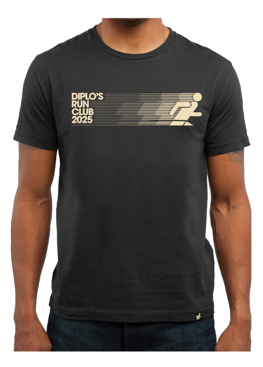 Diplo's Run Club Black Stripes Tee