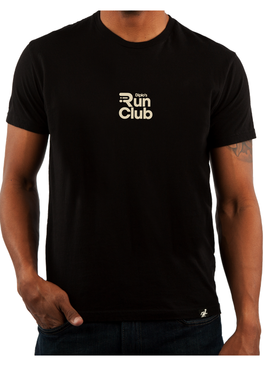 Diplo's Run Club Embroidered Black Tee
