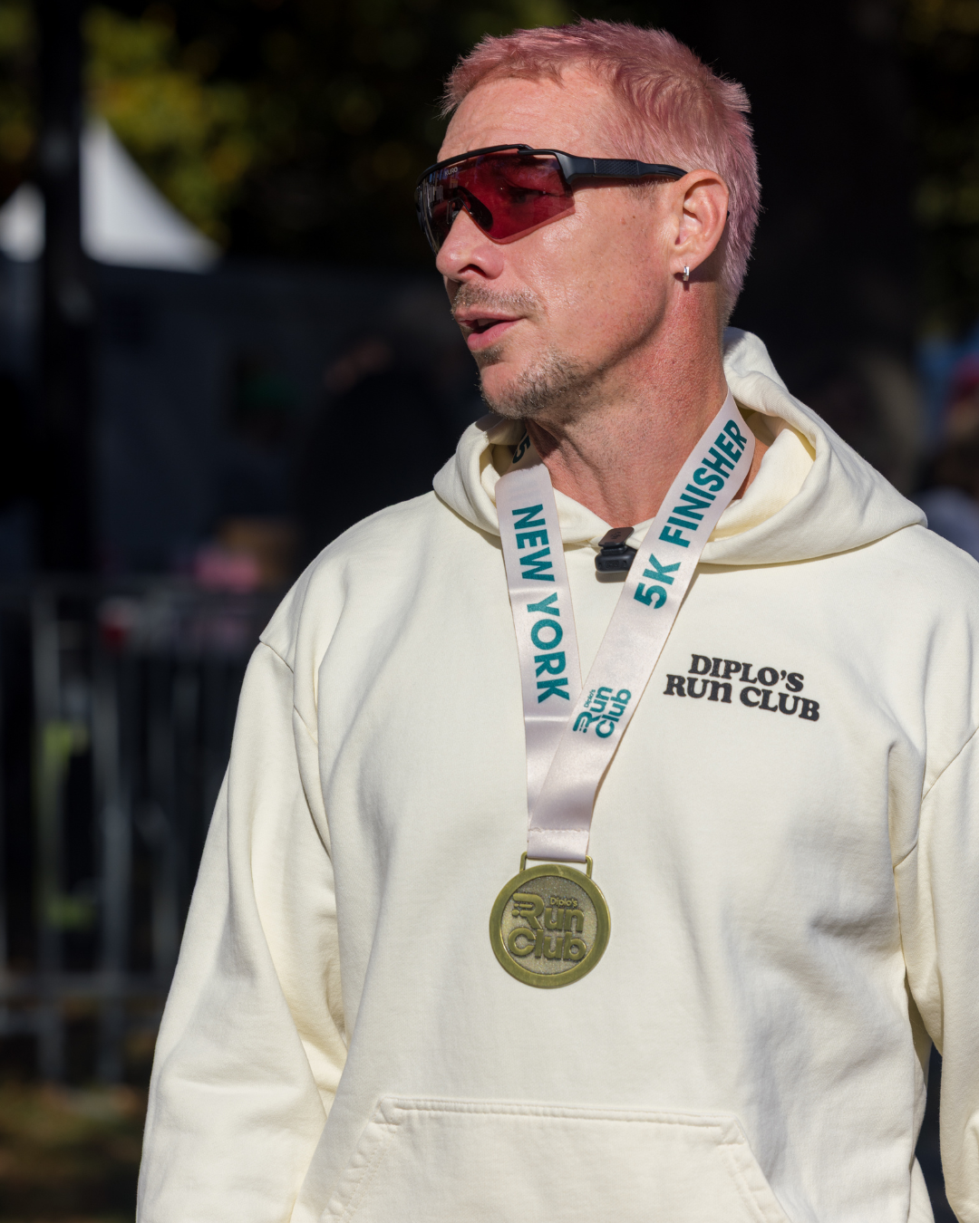 Diplo’s Run Club Cream Disco Ball Heavyweight Hoodie