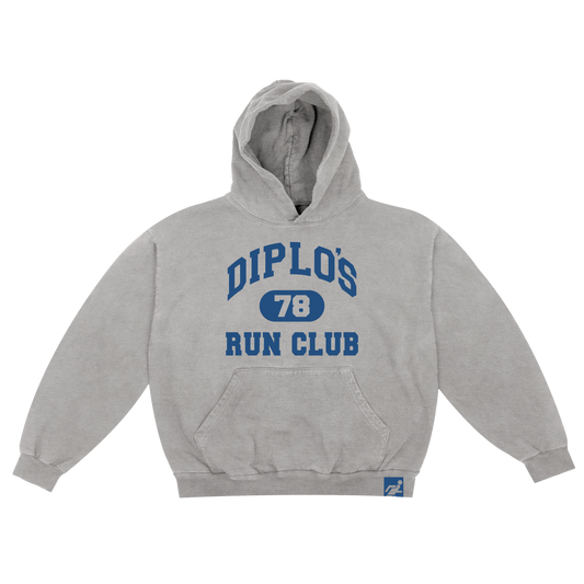 Diplo’s Run Club Gray Varsity Heavyweight Hoodie
