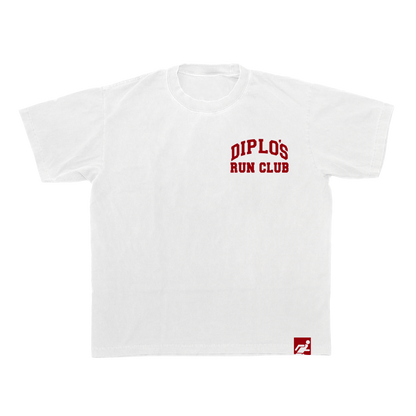 Diplo's Run Club White Varsity Tee