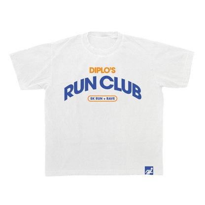 Diplo's Run Club White Globe Tee