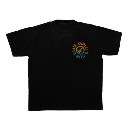 Diplo's Run Club Heavyweight Black Circle Cities Tee