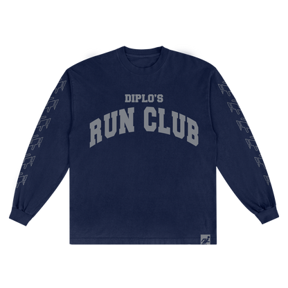 Diplo's Run Club Heavyweight  Navy Run Club Longsleeve