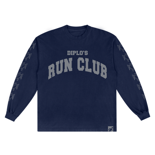 Diplo's Run Club Heavyweight  Navy Run Club Longsleeve
