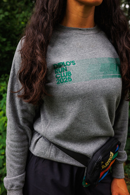 Diplo's Run Club Heather Gray Crewneck Sweatshirt