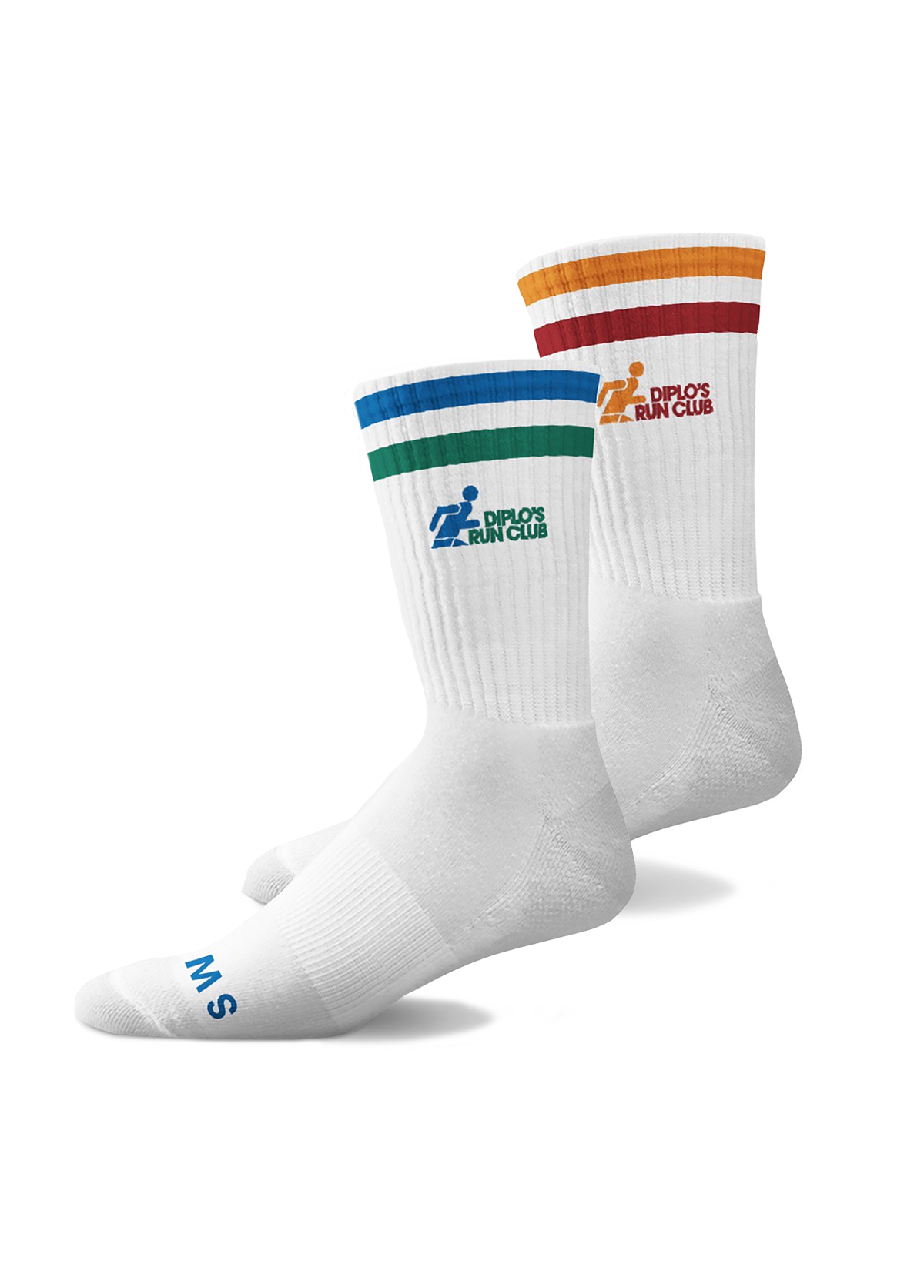 Two Pack Diplo’s Run Club x Sweetfeet Performance Compression - Mid Crew Socks