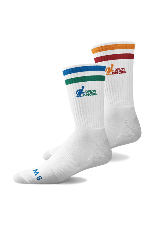 Two Pack Diplo’s Run Club x Sweetfeet Performance Compression - Mid Crew Socks